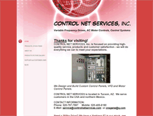 Tablet Screenshot of controlnetservices.com